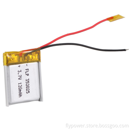 Lithium Battery 3.7V 120mAh Rechageable Battery Pack